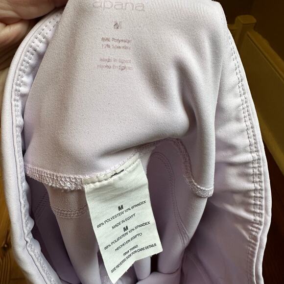 Apana light purple cropped criss cross calk leggings SIZE M - Picture 3 of 4